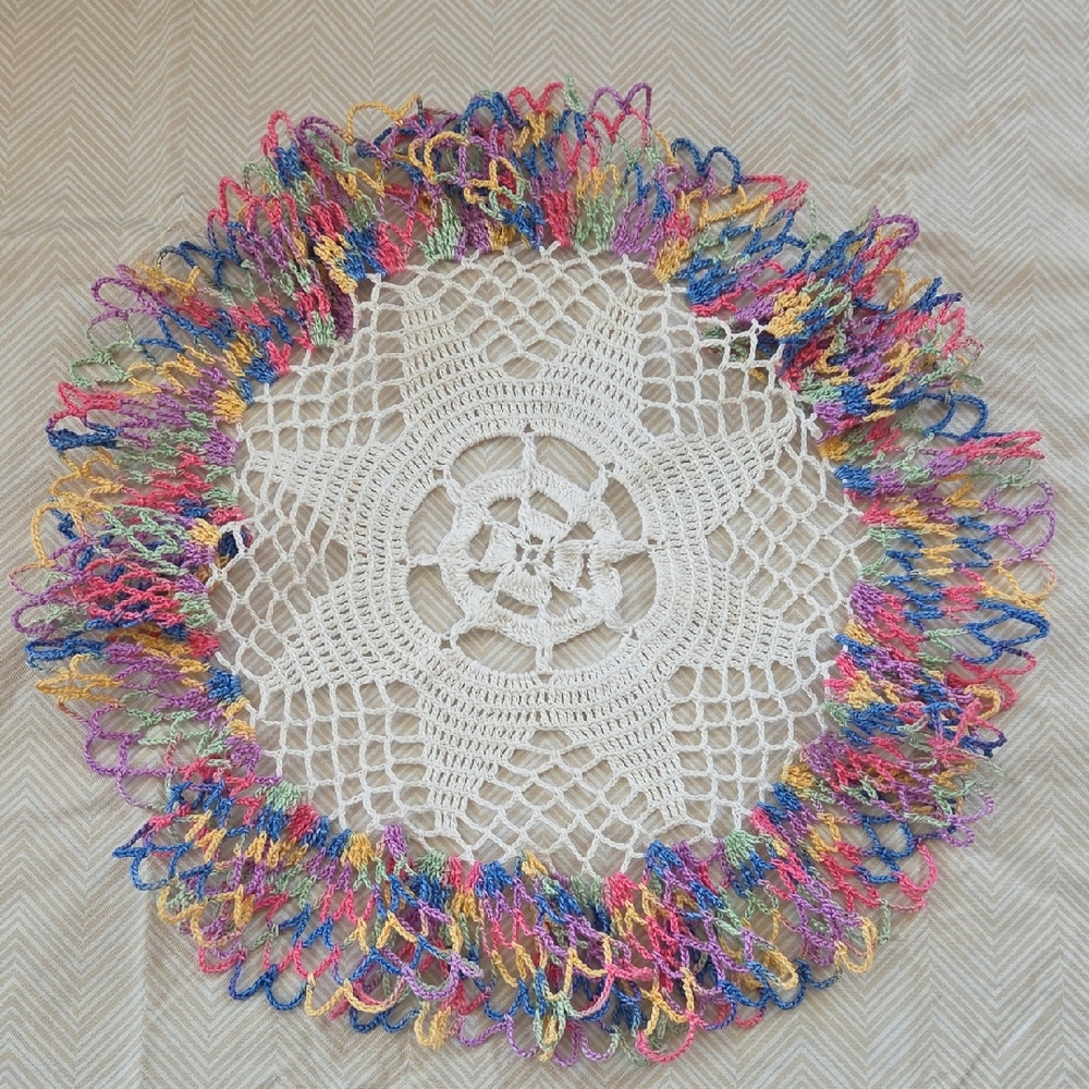 Crochet Colorful Doilies Set Of Four